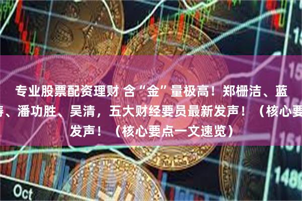 专业股票配资理财 含“金”量极高！郑栅洁、蓝佛安、王文涛、潘功胜、吴清，五大财经要员最新发声！（核心要点一文速览）